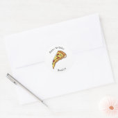 Sticker Rond Illustration de la pizza (Enveloppe)