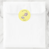 Sticker Rond Illustration de la série Teacup (Sac)