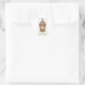 Sticker Rond Illustration de lanterne de Ramadan orientale (Sac)