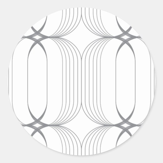 Sticker Rond Illustration de luxe moderne, simple et élégante m (Devant)