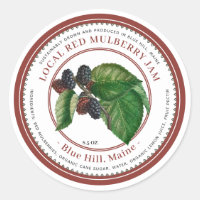 Illustration de mûre vintage Embouteillage de bord