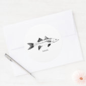 Sticker Rond Illustration de Snook (Enveloppe)