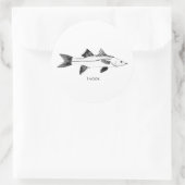 Sticker Rond Illustration de Snook (Sac)