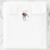 Sticker Rond Illustration de Tarantula (Sac)