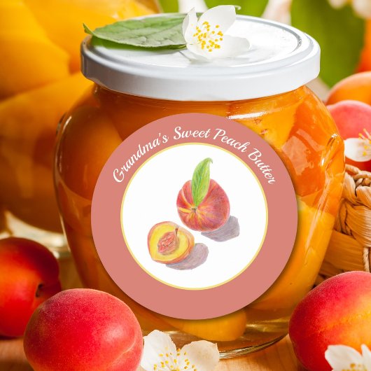 Sticker Rond Illustration Des Crayons Couleur Beurre Ou Jam De 