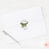 Sticker Rond Illustration d'Iguana (Enveloppe)