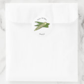 Sticker Rond Illustration d'Okra (Sac)