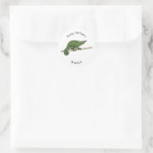 Sticker Rond Illustration du caméléon de Jackson (Sac)