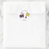 Sticker Rond Illustration du mixer (Sac)
