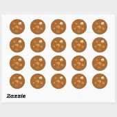 Sticker Rond Illustration of bread (Feuille)