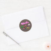 Sticker Rond Illustration Sumo Rings (Enveloppe)