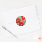 Sticker Rond Illustration vintage de fleur de "nasturce" (Enveloppe)