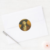 Sticker Rond Illustration Wild Bill Hickok (Enveloppe)