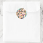 Sticker Rond "illustrations de molly harrison" (Sac)