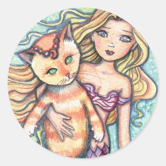 Sticker Rond "illustrations de molly harrison" (Devant)