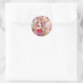 Sticker Rond "illustrations de molly harrison" (Sac)