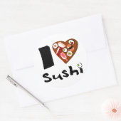 Sticker Rond ilovesushipegatina (Enveloppe)