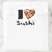 Sticker Rond ilovesushipegatina (Sac)
