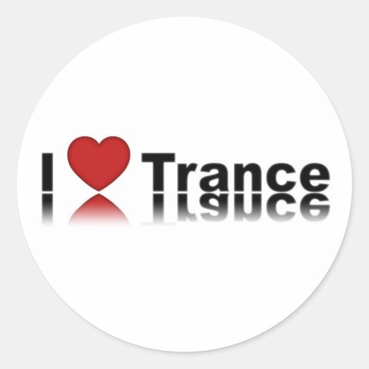 Sticker Rond ILoveTrance (Devant)
