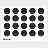 Sticker Rond Ils Causent Mayhem Skeleton Boho Halloween N (Feuille)