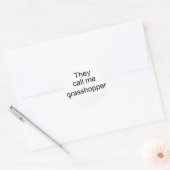 Sticker Rond Ils m'appellent Grasshopper (Enveloppe)