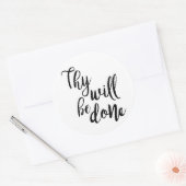 Sticker Rond Ils Seront Faits Chrétiens (Enveloppe)