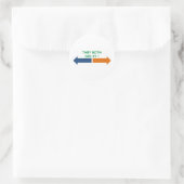 Sticker Rond ils sont tous les deux complets (Sac)