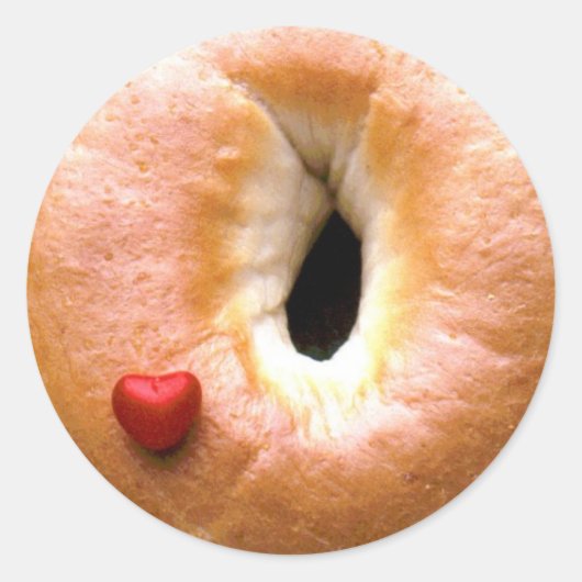 Sticker Rond iluvbagels (Devant)