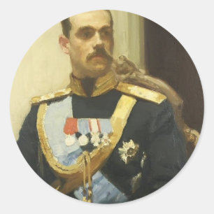 Sticker Rond Ilya Repin-Portrait de membre du Conseil d'Etat