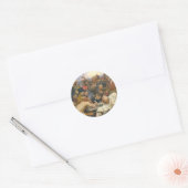 Sticker Rond Ilya Repin Réponse des cosaques zaporozhiens (Enveloppe)