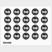 Sticker Rond I'm In A Cirrus Relation Cloud Pun Dark BG (Feuille)