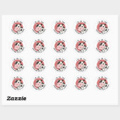 Sticker Rond I'm in the Moood For Love Funny Cow Pun (Feuille)