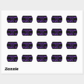 Sticker Rond im_not_handicap_im_juste (Feuille)