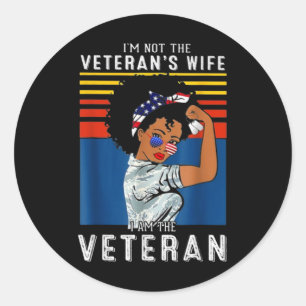 Sticker Rond I'm Not The Vétéran's Wife I