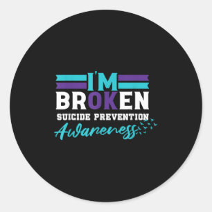 Sticker Rond Im Ok Fractionné _ Sensibilisation à la prévention