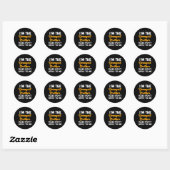 Sticker Rond Im The Youngest Brother Rules Dont Apply To Me Mat (Feuille)