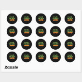 Sticker Rond I'm With The Witch Halloween Couples Matching Soky (Feuille)