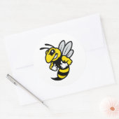Sticker Rond Imabee Reverse Funny Bee (Enveloppe)