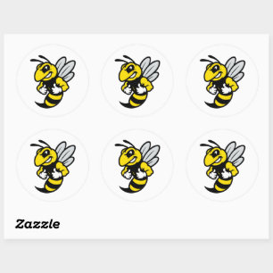 Sticker Rond Imabee Reverse Funny Bee