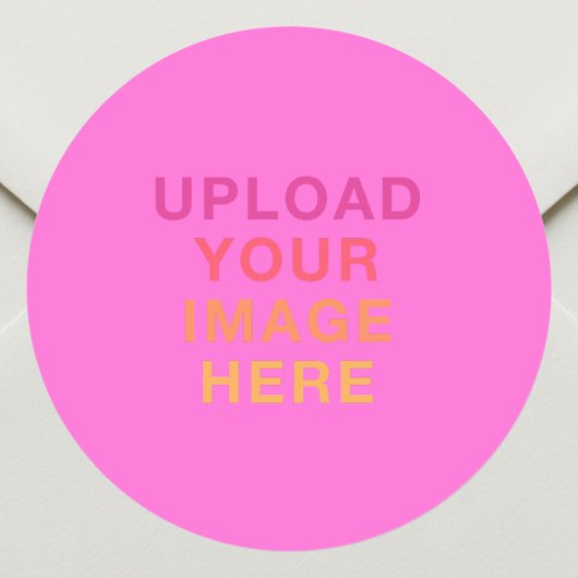 Sticker Rond Image de logo d'entreprise rose