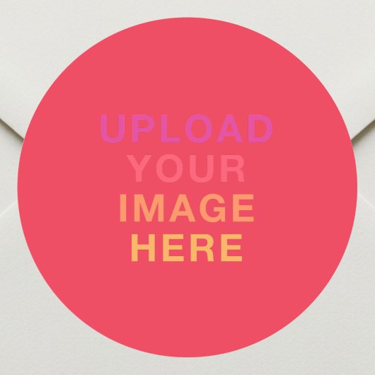 Sticker Rond Image de logo d'entreprise rouge