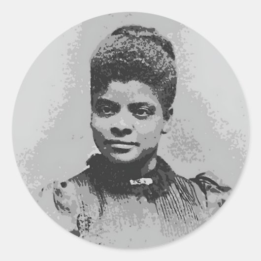Sticker Rond Image Ida B Wells (Devant)