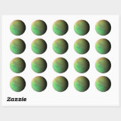 Sticker Rond Image infrarouge Titan (Feuille)
