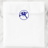 Sticker Rond Image linux Penguin (Sac)