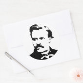 Sticker Rond Image Nietzsche (Enveloppe)