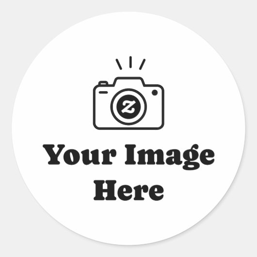 Sticker Rond Image personnalisée (Devant)