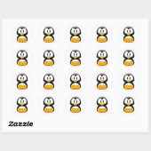 Sticker Rond Image tux de pingouin (Feuille)