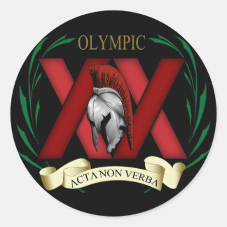 Sticker Rond Image XX en noir