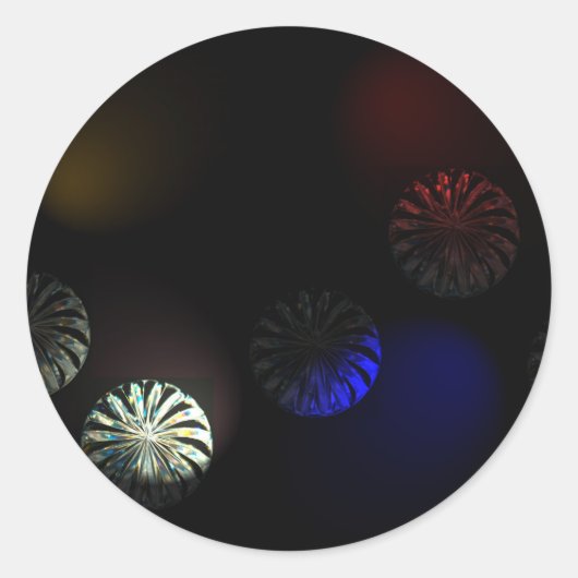 Sticker Rond Imager cystal coloré (Devant)