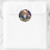 Sticker Rond Imaginaire Art Dragon Goddess Queen (Sac)